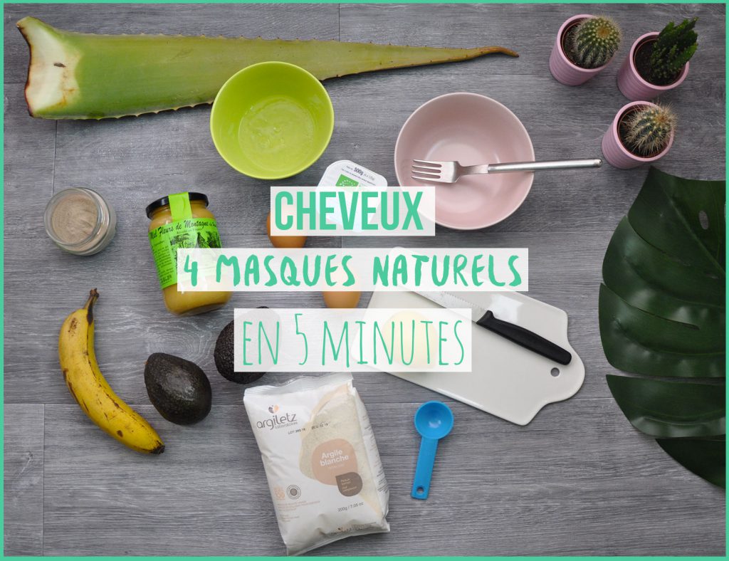 Masques pour les cheveux, quatre recettes naturelles réalisées en 5