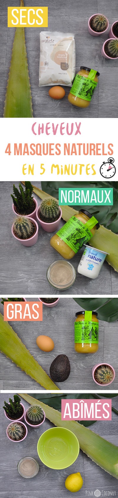 Masques pour les cheveux, quatre recettes naturelles réalisées en 5 minutes chrono