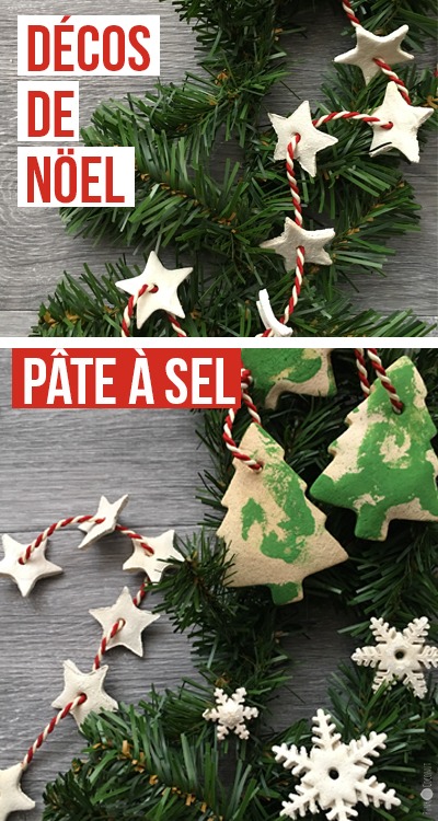 DIY décorations et guirlandes de Noël en pâte à sel