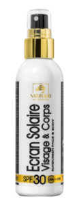 Tube de la crème solaire bio de la marque Naturado.